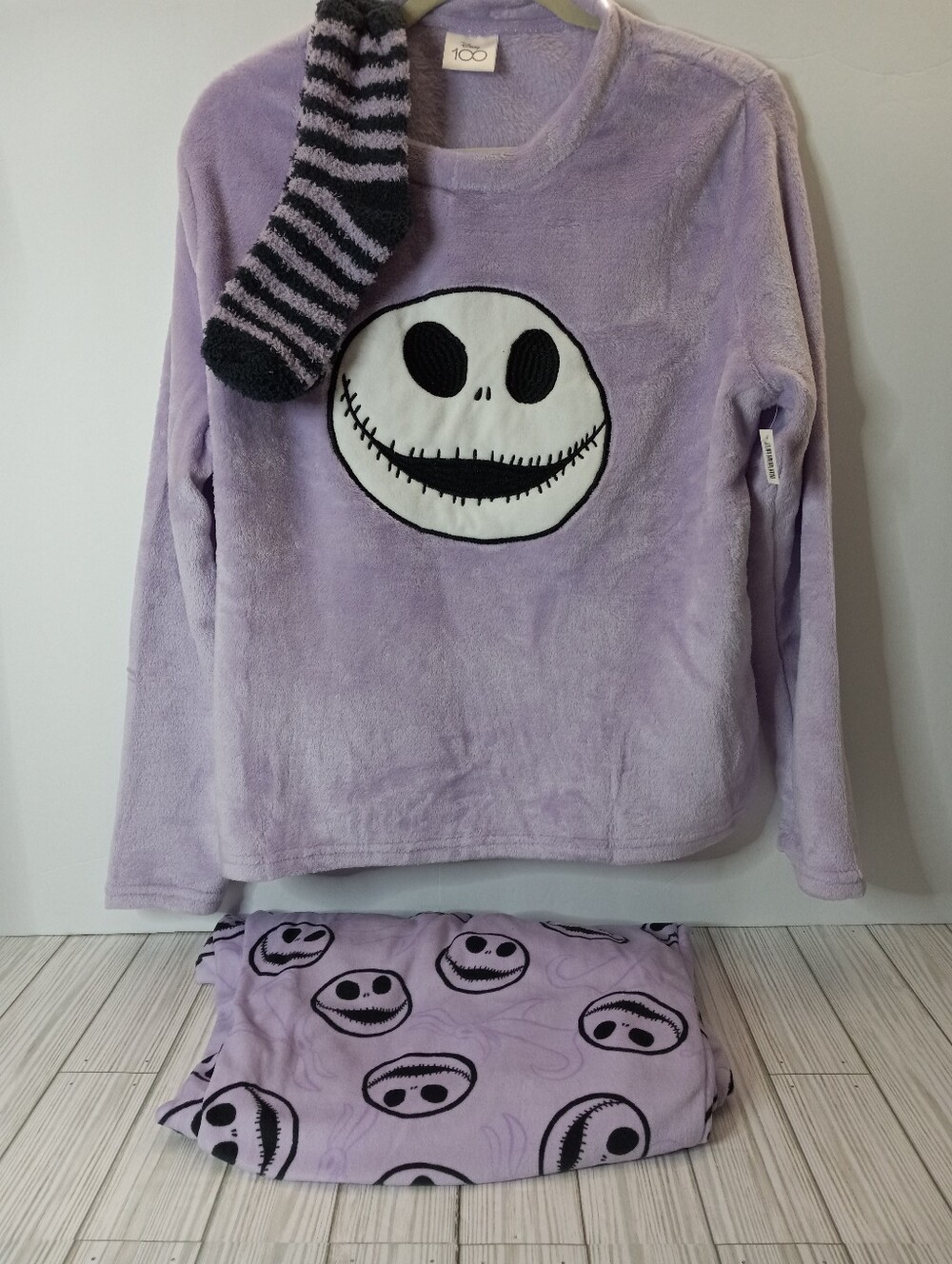 Disney Women's Nightmare Before Christmas Jack Skellington 3 Piece Pajama Set